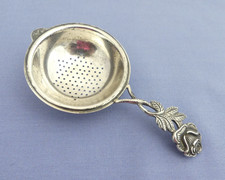 Gebr Reiner -Hildesheimer Rose - Teesieb - Sieb - Puderzuckersieb - 800er Silber