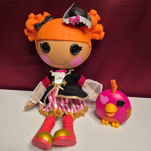 Lalaloopsy Peggy Seven Seas Doll Large 13" Orange Pink Pirate & Pet Parrot