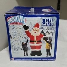 Gemmy Airblown Inflatable 8 FT Santa Claus Outdoor Christmas Yard Decoration
