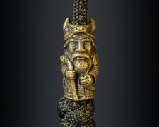 Paracord Lanyard Beads Bronze bead Knife Lanyard Bead Charms - Veles