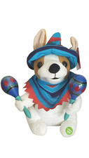 Animated Musical Mariachi Chihuahua Plush Puppy Dog - New