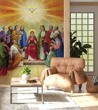 3D Religious Painting G5675 Wallpaper Wall Murals Removable Self-adhesive Honey