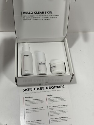 AviClear Skin Care Set Renew Recharge Restore Brand New Sealed RARE