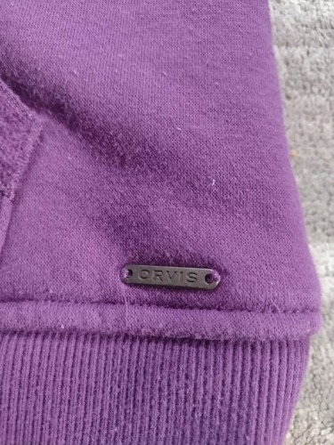 Orvis Hoodie Jacket Women's Large Fleece/Sherpa Lined Full-Zip  Pockets Purple  - Picture 8 of 12