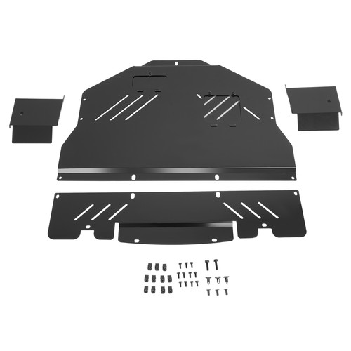 Black Engine Splash Shield Under Tray Skid Plate For Subaru WRX STI 2015-2021 - Picture 7 of 18
