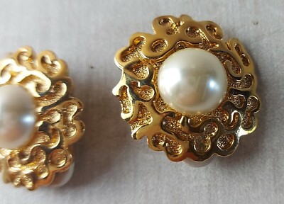 Anciennes Boucles D'oreilles Fantaisie - Femme - Fermoir Clips - Vintage