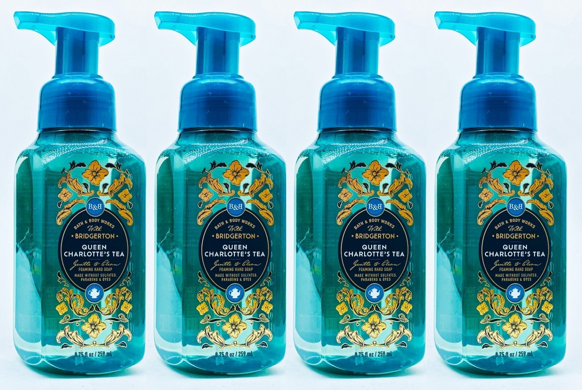 4 Bath Body Works QUEEN CHARLOTTES TEA Gentle Clean Foaming Hand