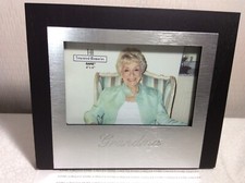 GRANDMA PHOTO FRAME New with gift box Treasured Memories 4  by 6  Wood  Metal