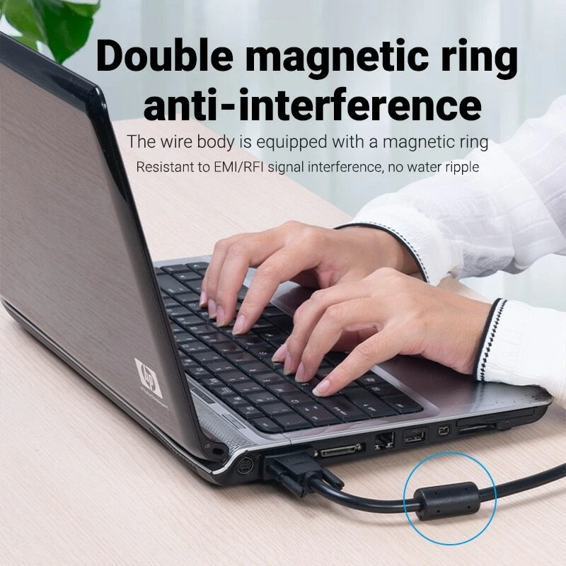 VGA to VGA Monitor Cable 15PIN Male to Male Cord Lead for PC Computer Projector - Image 3 of 4