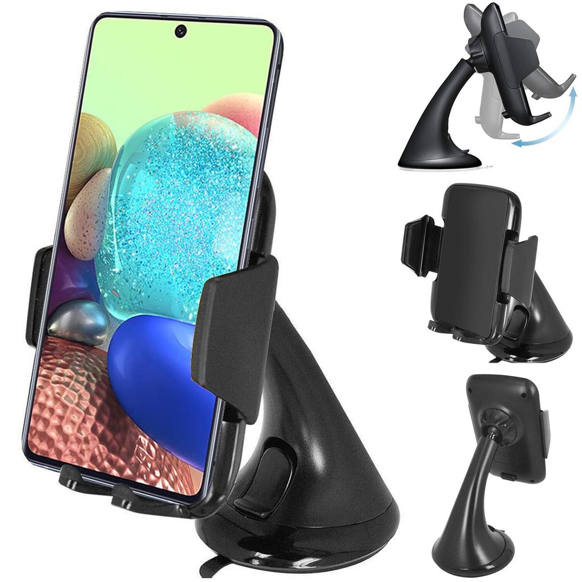 Samsung A15/A35/A55/A16/A07/A17 Car 360 Universal Windscreen Phone Holder  Mount