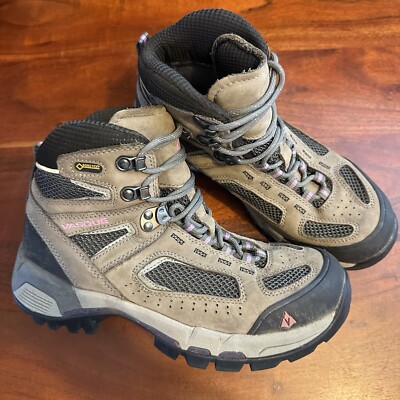 Vasque Boots Womens Beige Sz 8W Breeze 2.0 Vibram Outdoor Hiking Waterproof