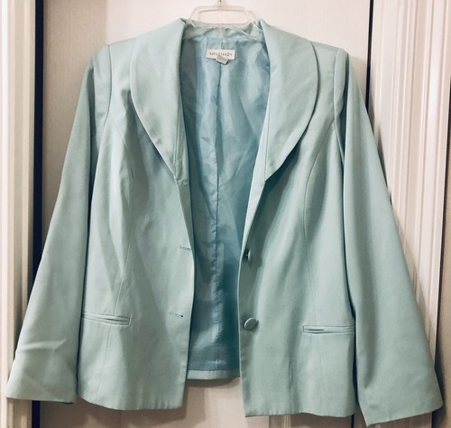 Women's Mint Blue Blazer by Appleseed's 