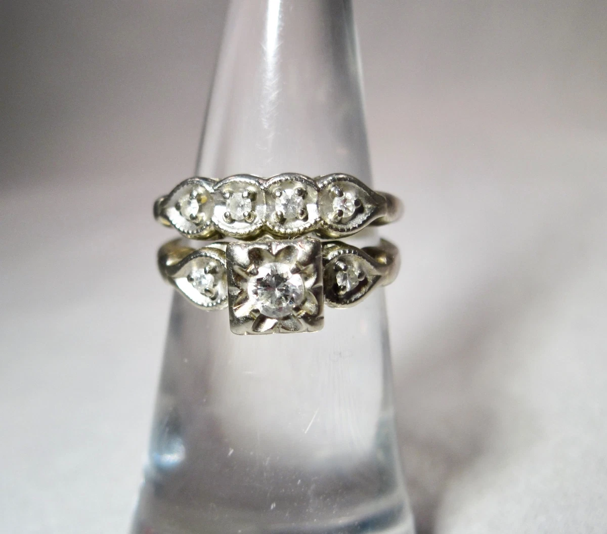 Antique wedding band clearance sets