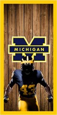 Michigan Wolverines cornhole board vinyl wraps