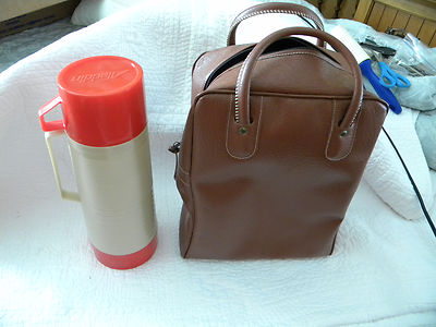 Vintage Aladdin Brand BROWN BAG Picnic Set,Thermos with Brown Bag  Only/Great | eBay