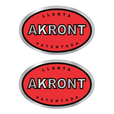STAR SAM  STICKERS FELGE AKRONT RED CHROME MIRROR CLASSIC MOTORBIKE STICKERS