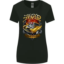 Hotrod Legend Hot Rod Dragster Car Womens Wider Cut T-Shirt