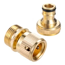 2 x 3/4" Hose Connector Garden Quick Coupling Adapter For Garden Lawn Sprinkler
