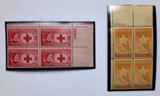 1948 Plate Blocks Lot of 2 Clara Barton #967 / Gold Star Mothers #969 MNH bud87