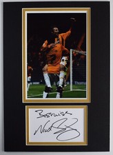Nick Barmby Signed Autograph A4 photo display Hull City Football AFTAL COA