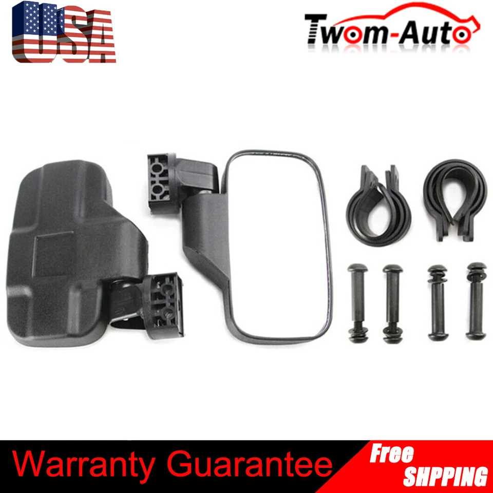 Espejo retrovisor lateral y abrazaderas para John Deere Gator XUV RSX Kawasaki Yamaha YXZ Foto 2 de 4