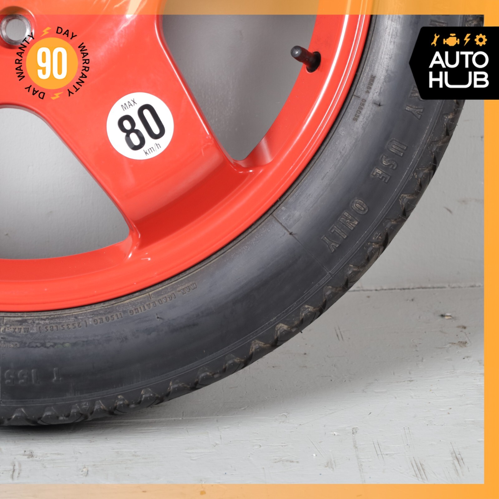 03-13 Bentley Continental GTC GT Emergency Spare Tire Wheel Donut Rim 19 19" OEM