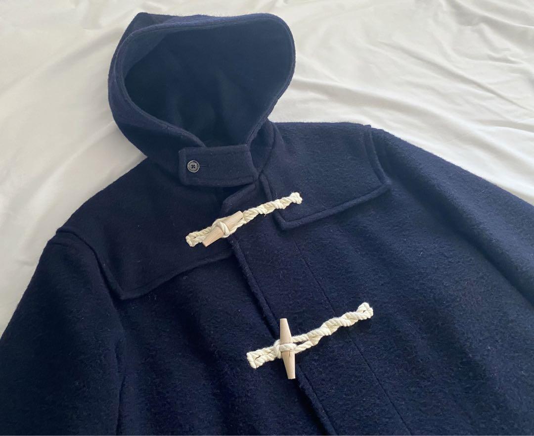 Blurhms Wool Melton Duffle Coat SG Size 3 Dark Navy Mid Blurhms Wool Melton Duffle Coat SG Size 3 Dark Navy Mid