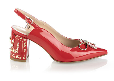 Authentic Marino Fabiani Italian Designer Sandals Sizes  6,7  Red