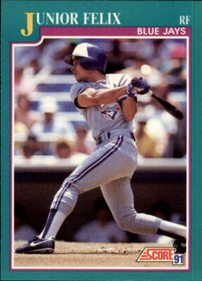 1991 Score #203 Junior Felix UER Text has him in NL - NM