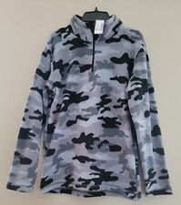 The Children's Place Camo Fleece Pullover 1/4 Zip Size 14/16 NEW 