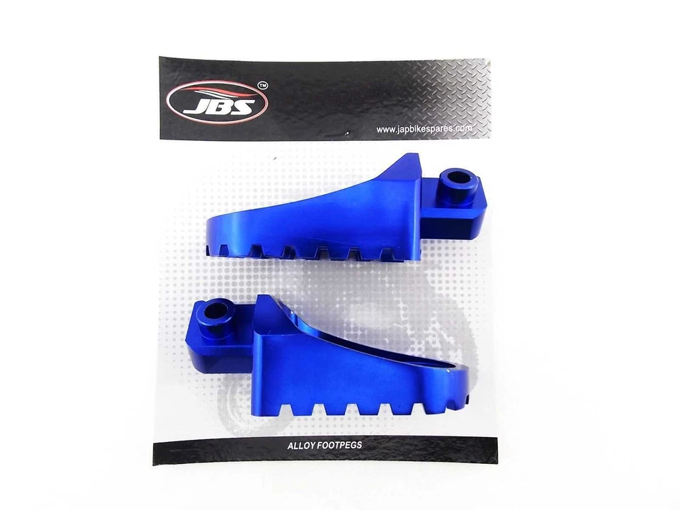 YAMAHA HT1 70-71 JBS AZUL CNC BILLET ALEACIÓN JUEGO DE ESTRIBERAS PAR REPOSAPIÉS REPOSAPIÉS Foto 3 de 4