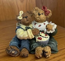 Boyds Bears #227771"Edie & Geril..A Week of Sundaes" ice cream, 2001 NIB   