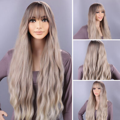 71cm Long Curly Fashion Cosplay Costume Party Hair Anime Wigs Full Hair Wavy Wig