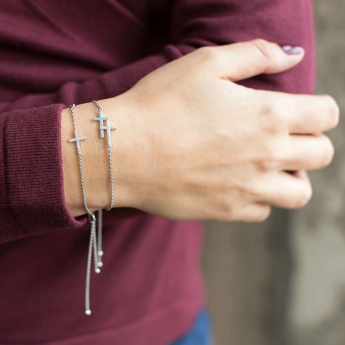 Cross shop bolo bracelet