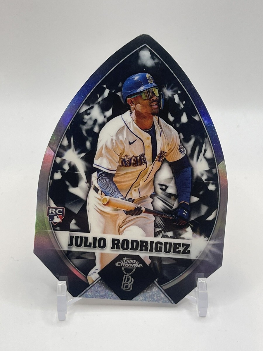 2022 Topps Chrome Ben Baller Julio Rodriguez RC Diamond Diecut SP 