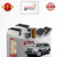 Set Service 4 Filter Und ÖL Mercedes Gl 350 D X164 195KW 265CV Von 2010-