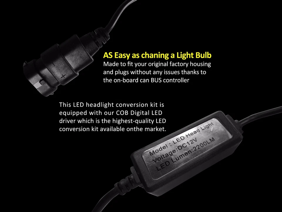 H11 LED Low Beam Light Bulb 6500K White High Power for Honda 2016 Accord Sport — 第 3/3 张图片