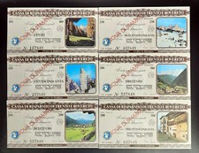 MINIASSEGNI SERIE T. E ROVERETO 1 GIUGN 1977 PROVA DIAGONALE ROSSA  LEGGI FALD 3