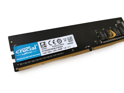 Crucial 16GB 1RX8 PC4-2400T DDR4 19200MHz 288Pin UDIMM Desktop Memory RAM" % - Picture 3 of 5