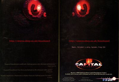Todesstrafe ''Click Boom'' 1996 Doppelseitige Zeitschriftenanzeige #5804
