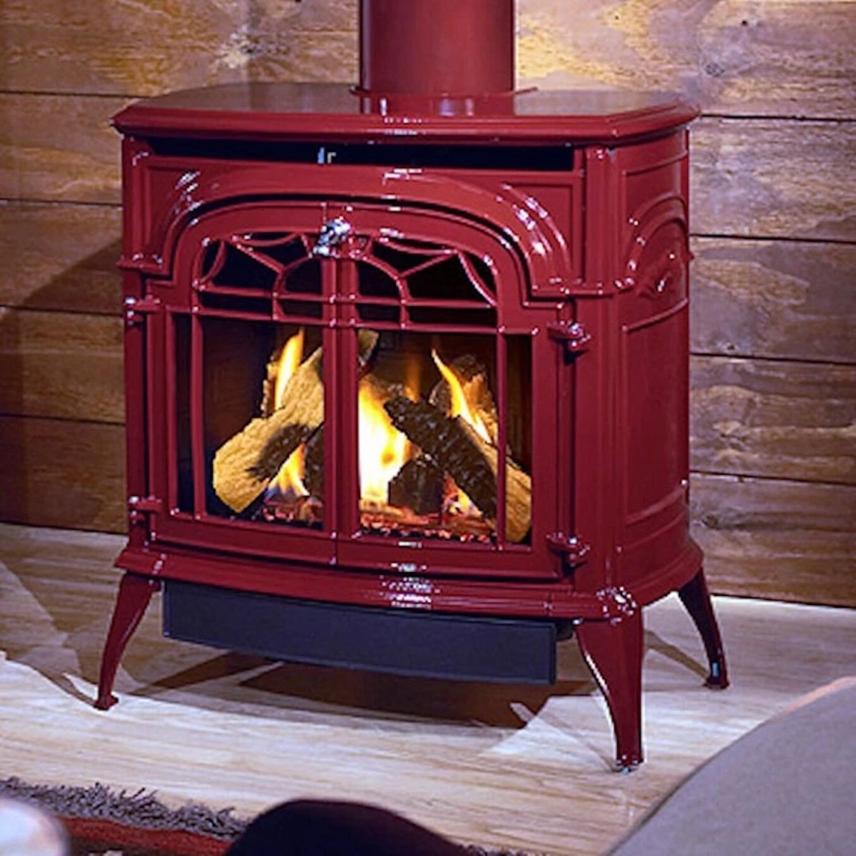 Vermont Castings Radiance Direct Vent Gas Stove with IntelliFire Ignition -  Red | eBay