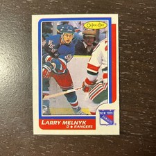 1986-87 OPC #95 LARRY MELNYK ROOKIE NEW YORK RANGERS O-PEE-CHEE