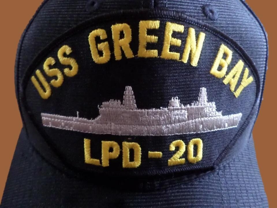 USS GREEN BAY LPD-20 NAVY SHIP HAT U.S MILITARY OFFICIAL BALL CAP U.S.A ...