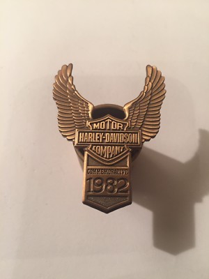 Harley 1982 25th Front Fender Gas Tank Console Emblem Fxr Flh FLT Fl Xl Nos shov