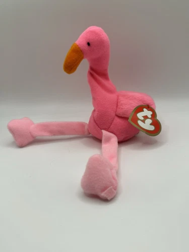 Ty Teenie Beanie Babies Pinky The Flamingo Vintage 1993 Rare