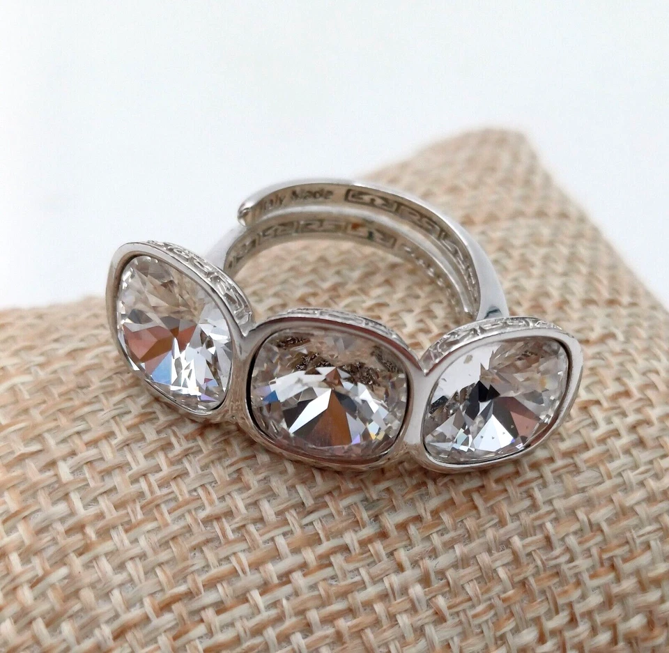 REBECCA ANELLO ACCIAIO E CRISTALLI - BRILLANTI LINEARI - Immagine 2 di 4