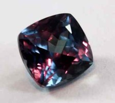 Natural Alexandrite Square Cushion Color Change 5 Ct AA CERTIFIED Gemstone