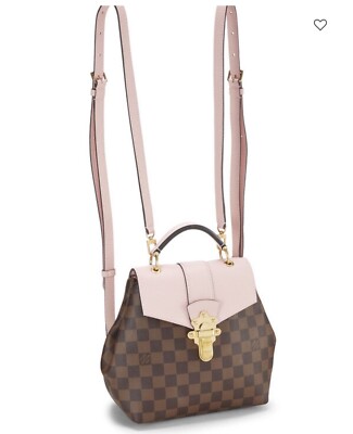Louis Vuitton Clapton Backpack Damier and Leather Brown, Pink Sales Receipt