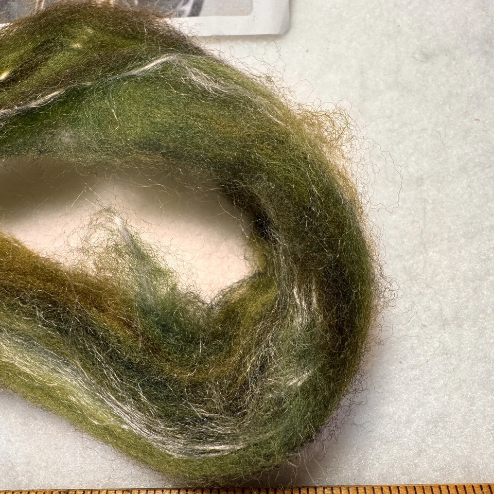 Merino Wool Roving Blend with Tencel Hand Dyed Superfine Combed Top Felting - Image 3 of 4