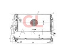 PARA VOLVO S90/V90 2L 2016- Refrigerador enfriador de agua EDA REFRIGING 31410895 Nuevo